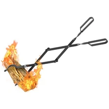 AGM Fireplace Tongs, 26" Fire Pit Accessories 1 Count (Pack of 1), 2-Tongs 