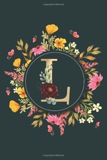 Letter L Notebook: Initial Monogram Letter L Journal - Pretty Personalized Lined