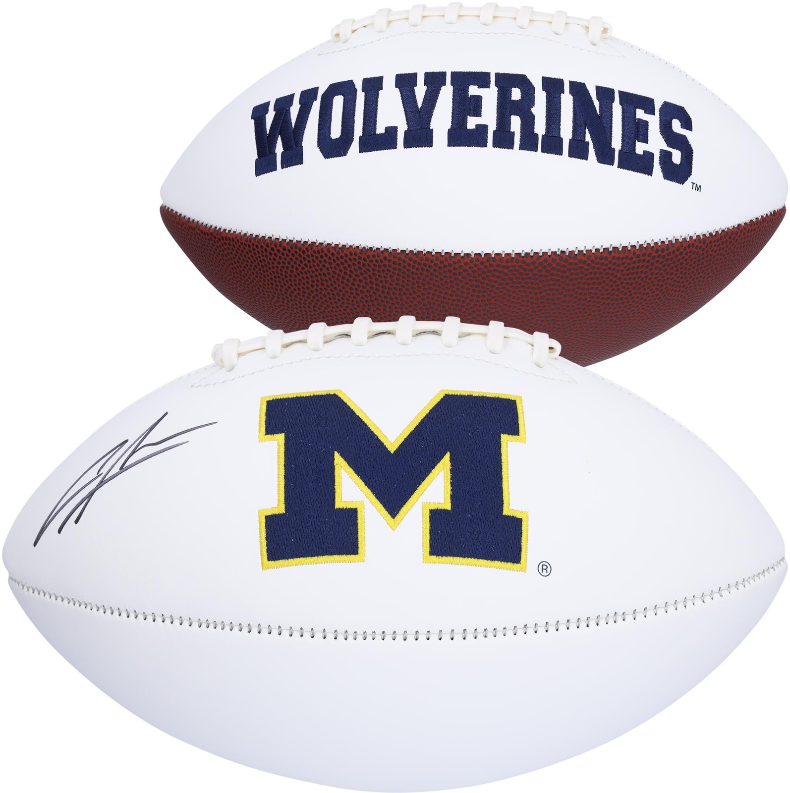 Charles Woodson Autographed Signed Michigan Wolverines White Panel Football 