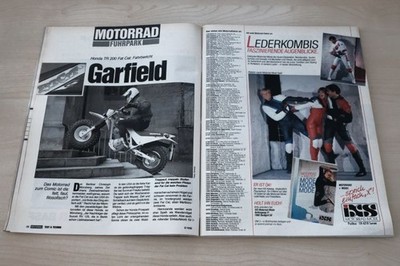 Motorrad 08/1988 Honda TR 200 Fat Cat mit 15PS im Fahrbericht auf 2 Seiten