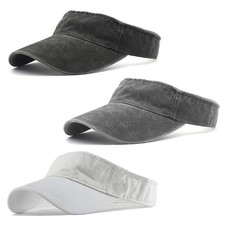 Sports Sun Visor Hats Cotton Twill Ball Adjustable Sun Caps Men Women Unisex