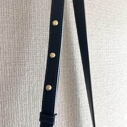 MANSUR GAVIREL 2way Shoulder Bag Ribbon Navy - Picture 10 of 19