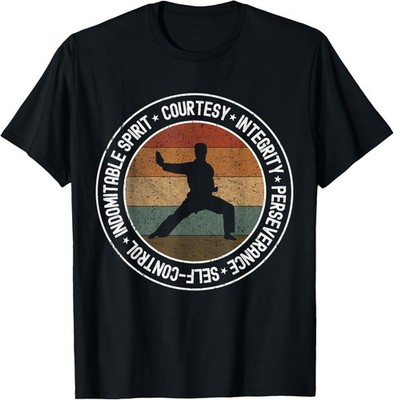 NEW Taekwondo Karate 5 Tenets Martial Arts Gift T-Shirt - MADE IN USA