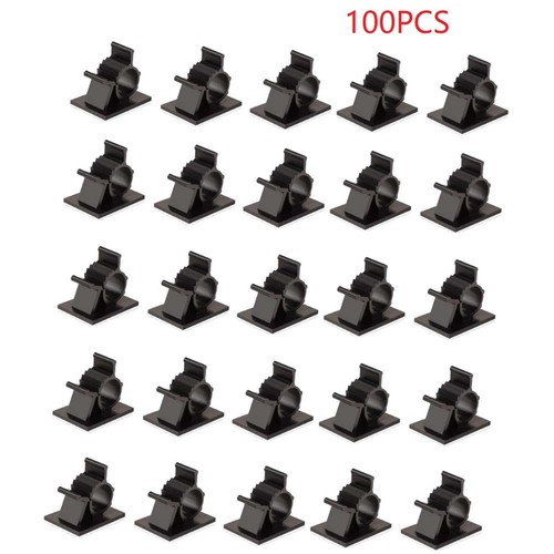 100PCS Self Adhesive Wire Holders Adjustable Cords Organizer Clamp Cord6853 - Afbeelding 9 van 10