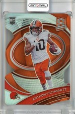 2021 Panini Spectra Anthony Schwartz Neon Orange Die Cut /10 Browns