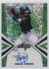 2020 Leaf Flash Flashback Base Green 19/20 Miguel Vargas #BA-MV1 Auto nd3
