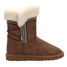 LAMO Alma Round Toe Pull On Womens Brown Casual Boots EW2315-240