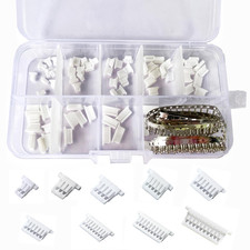 495Pcs JST Connector Kit, Sh1.0Mm Pitch 2/3/4/5/6/7/8/9/10 Pin Housing Connector