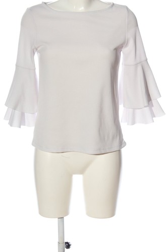 SFERA Blusa con volantes Mujeres Talla EU 36 blanco puro-blanco look casual - Imagen 4 de 5