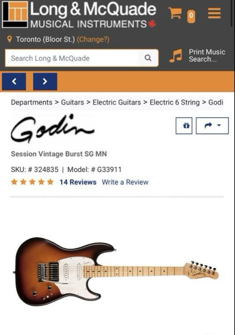 Godin Session Sg Mn Strat | eBay