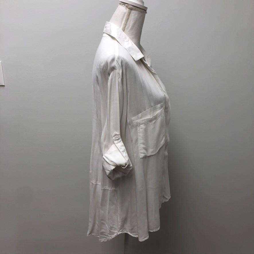 Bella Dahl Split Back Button Down Top Blouse Wome… - image 13