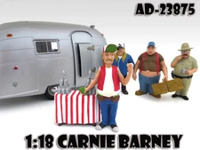 CARNIE BARNEY "TRAILER PARK" FIGURE FOR 1:18 SCALE MODELS AMERICAN DIORAMA 23875