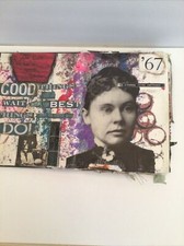 Filled Collage Journal Altered Book Artist Junk Glue OOAK 47