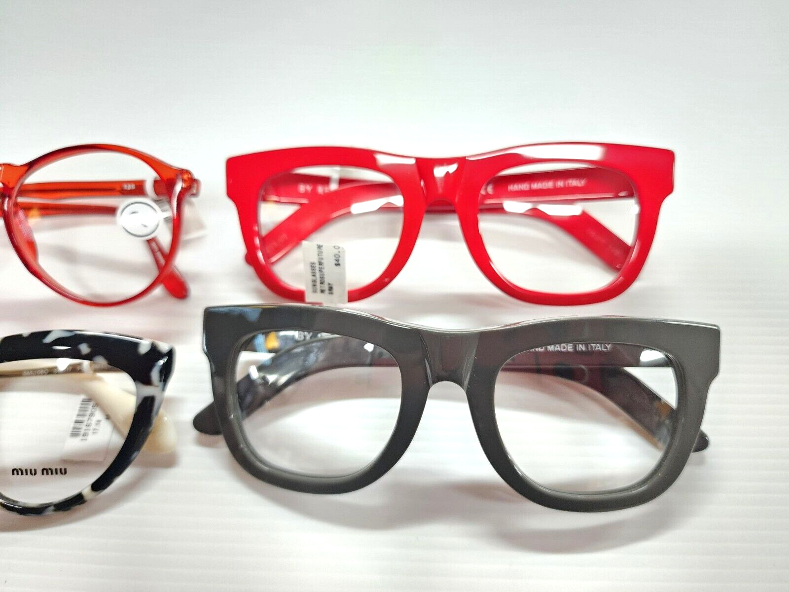 SUNGLASSES GLASSES FRAMES 4 SET BUNDLE CLEAR RETR… - image 2