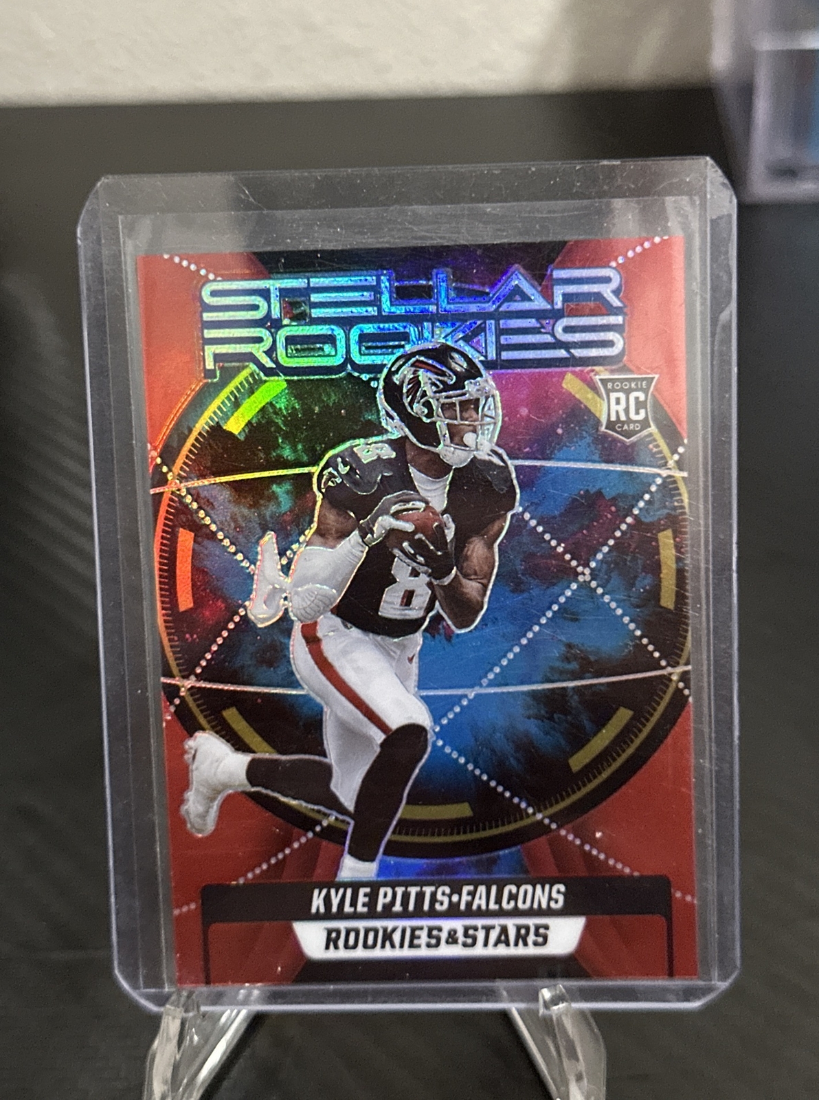 2021 Panini Rookies & Stars - Stellar Rookies Red Prizm #SR-10 Kyle Pitts (RC)
