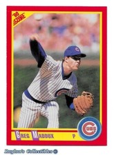 ⚾️ 1990 ~ Score #403 ~ Greg Maddux ~ Cubs ~ NrMt=7 ~ HOF