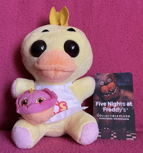 FNAF Chica Yellow Chicken With Cupcake Soft Plush Toy 6” Five Nights At Freddy’s - Picture 3 of 15