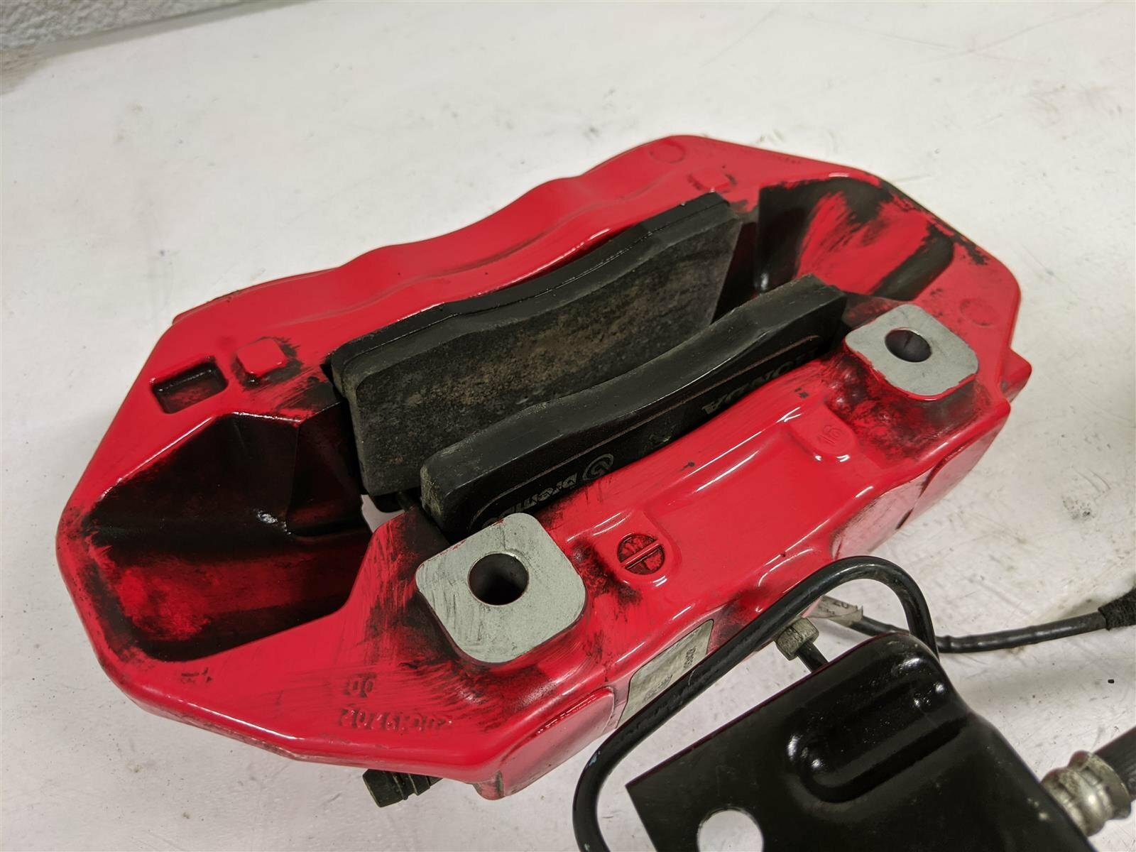 17 18 19 20 Acura Nsx Fif Rear Right Passenger Brake Caliper 43018-T6n-A21 Red