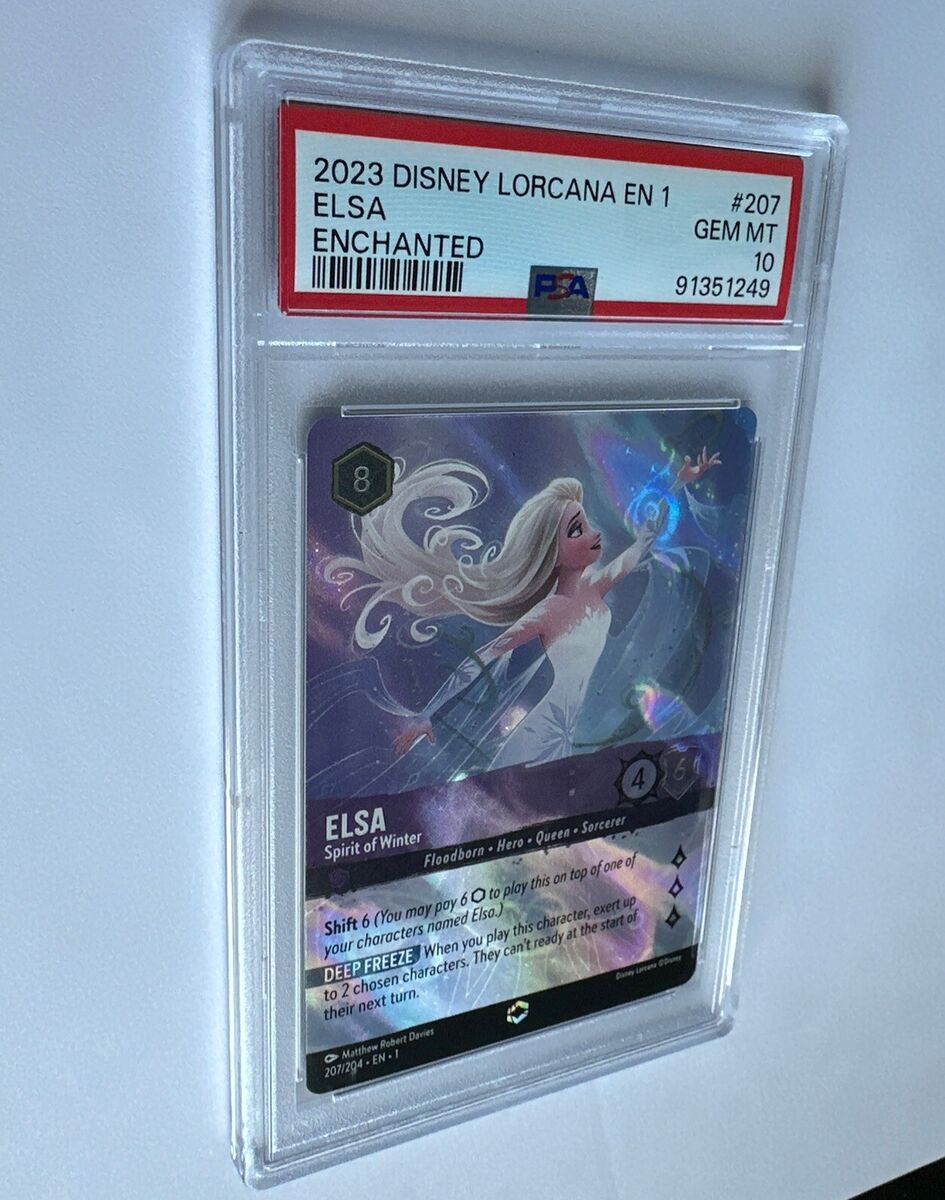 Disney Lorcana - ELSA Spirit Of Winter ENCHANTED Foil 207 Disney Lorcana - ELSA Spirit Of Winter ENCHANTED Foil 207