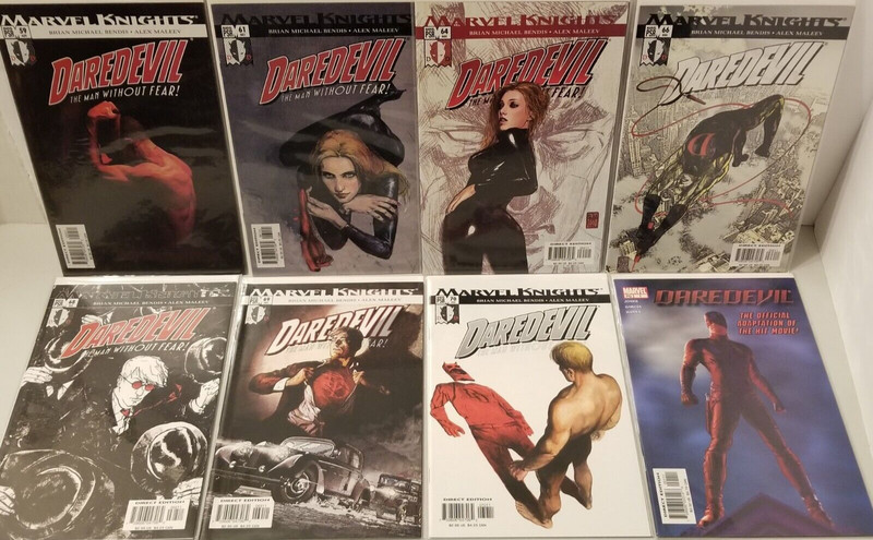 Daredevil 2nd Series Comic Book Lot of 7 + Movie Adaption Marvel Comics Comic