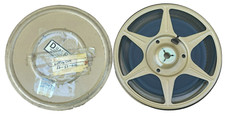 Vintage 1950/1951/1952- Dual 8, Metal Film Reel Canister Metal Case