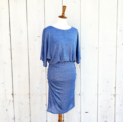 NWT Sangria Metallic Blue Blouson Dress Size 12 | eBay NWT Sangria Metallic Blue Blouson Dress Size 12 | eBay