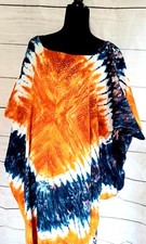 Kaftan/cowl dress/boubou elephant design- ready to wear- Ankara, Adire, chiffon-