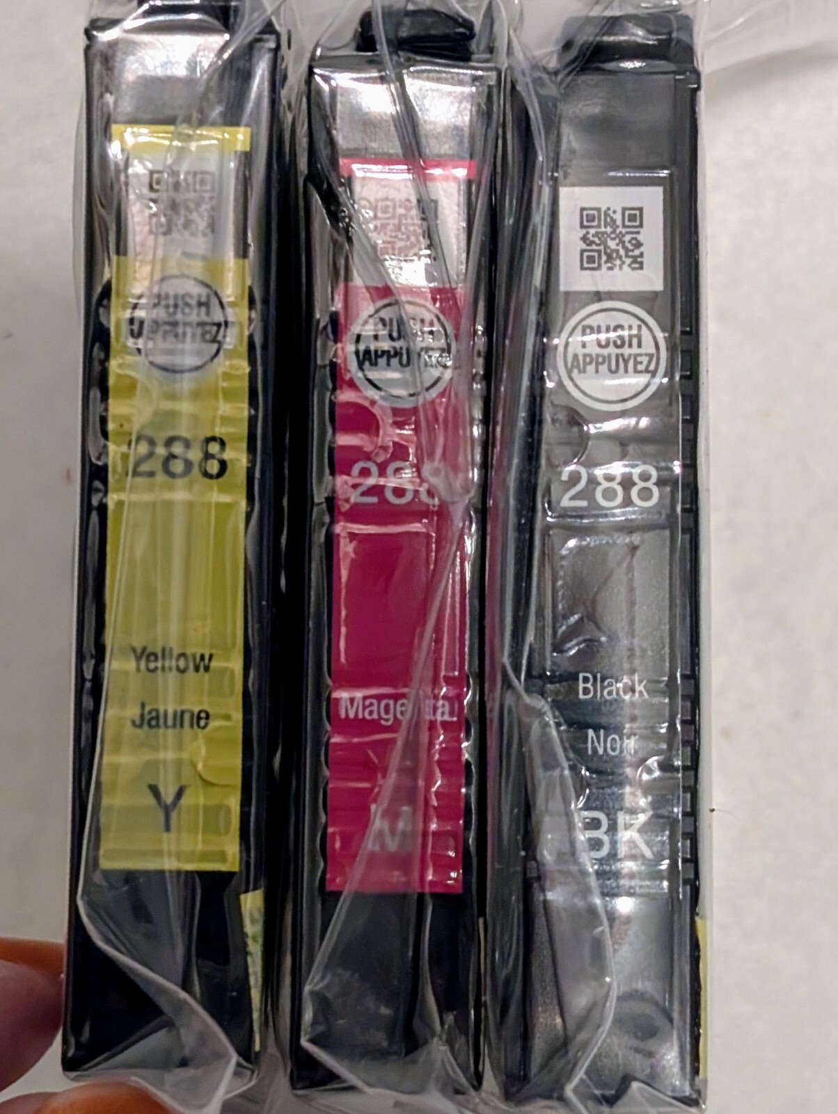 Epson 288 Black Yellow Magenta Ink Cartridge Bundle Sealed Original