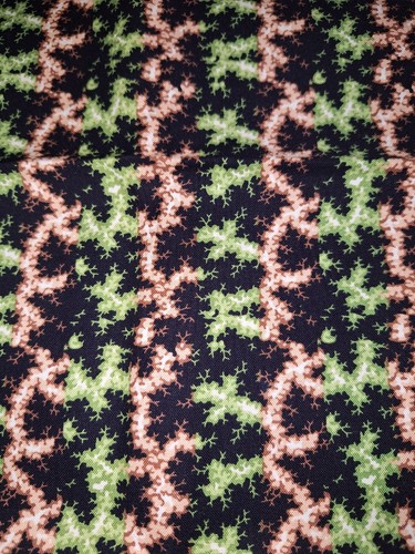 Green , Tan & Black Design Bouffant Medical Scrub Surgical Hat SIZE Small - Picture 2 of 2