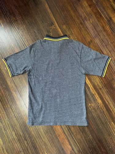 Vtg Starter Pittsburgh Steelers Polo Shirt Mens M Gray NFL Football - Picture 2 of 7