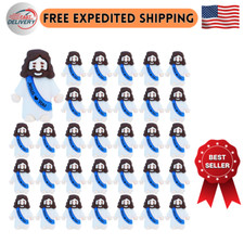 32 Pcs Little Jesus Figures Design Jesus Love You Mini Rubber Jesus Toy