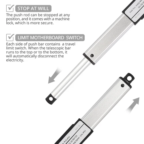 Mini Linearmotor Verstellantrieb Linear Actuator Motor Elektrisch 12V 32N 50mm - Bild 3 von 23