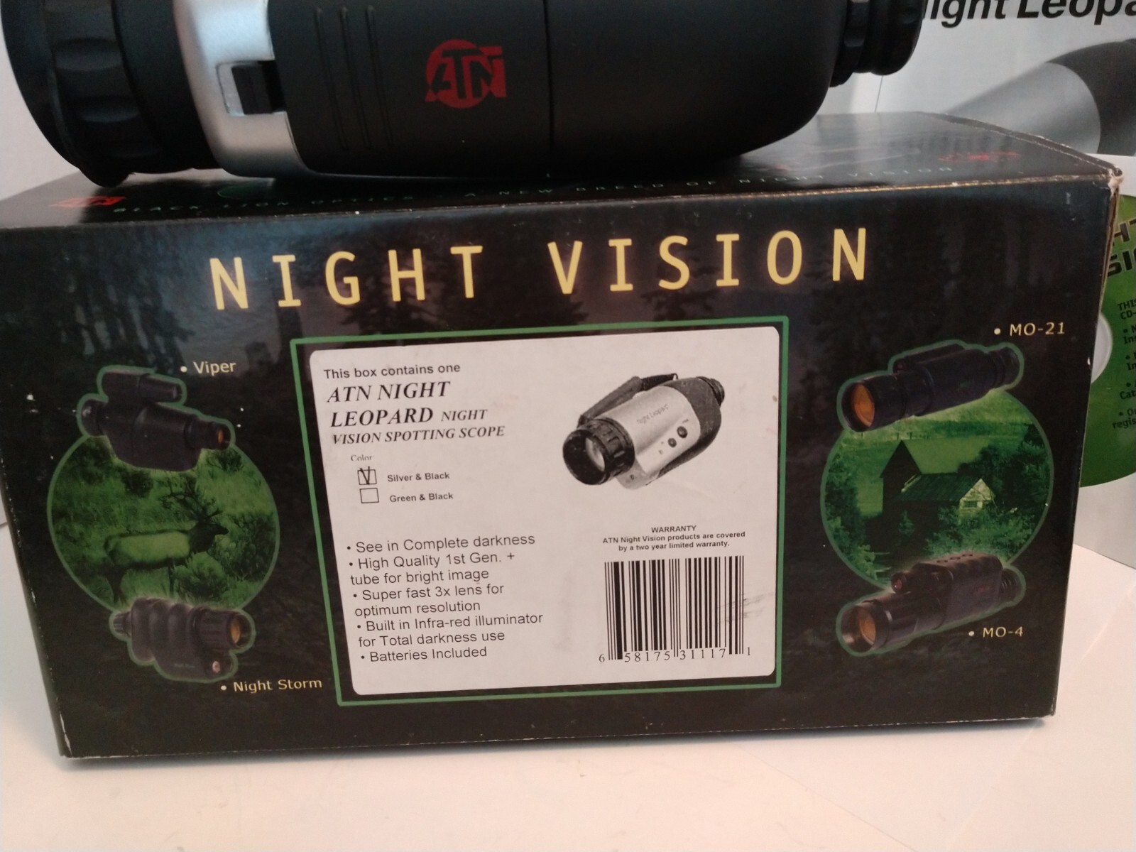 ATN Night Leopard Vision Spotting Scope 1st Gen 3X Lens Infra Red US