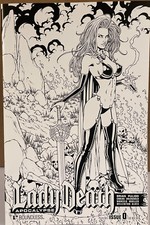 LADY DEATH APOCALYPSE #0G 2015, BOUNDLESS. BRIAN PULIDO PURE ART COVER NM (box33