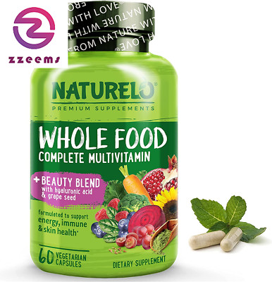 Whole Food Multivitamin with Extra Hair, Skin and Nails Support   Beauty Blend w