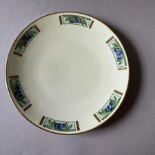 RS Germany Arts & Crafts Mission Style Blueberries 7 inch PLATE Free Ship