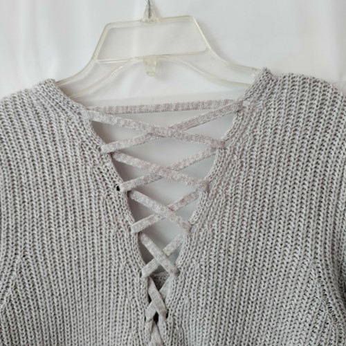 Just Jeans Women's Lace Up Back Oatmeal 