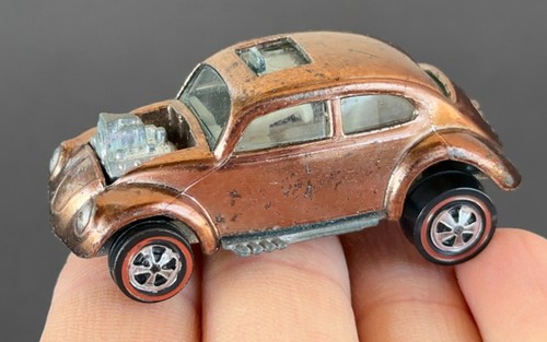 Vintage Hot Wheels Redline 1968 Lighter Brown Custom Volkswagen US - No Reserve - Picture 8 of 11