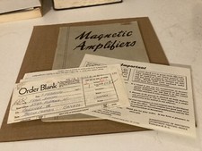 Magnetic Amplifiers A Rising Star In Naval Electronics Book US Navy 1954 Vintage