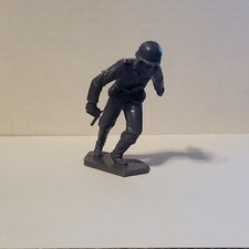 1963 Louis Marx WW2 World War 2 II Gray German Soldier 60MM Figure Figurine