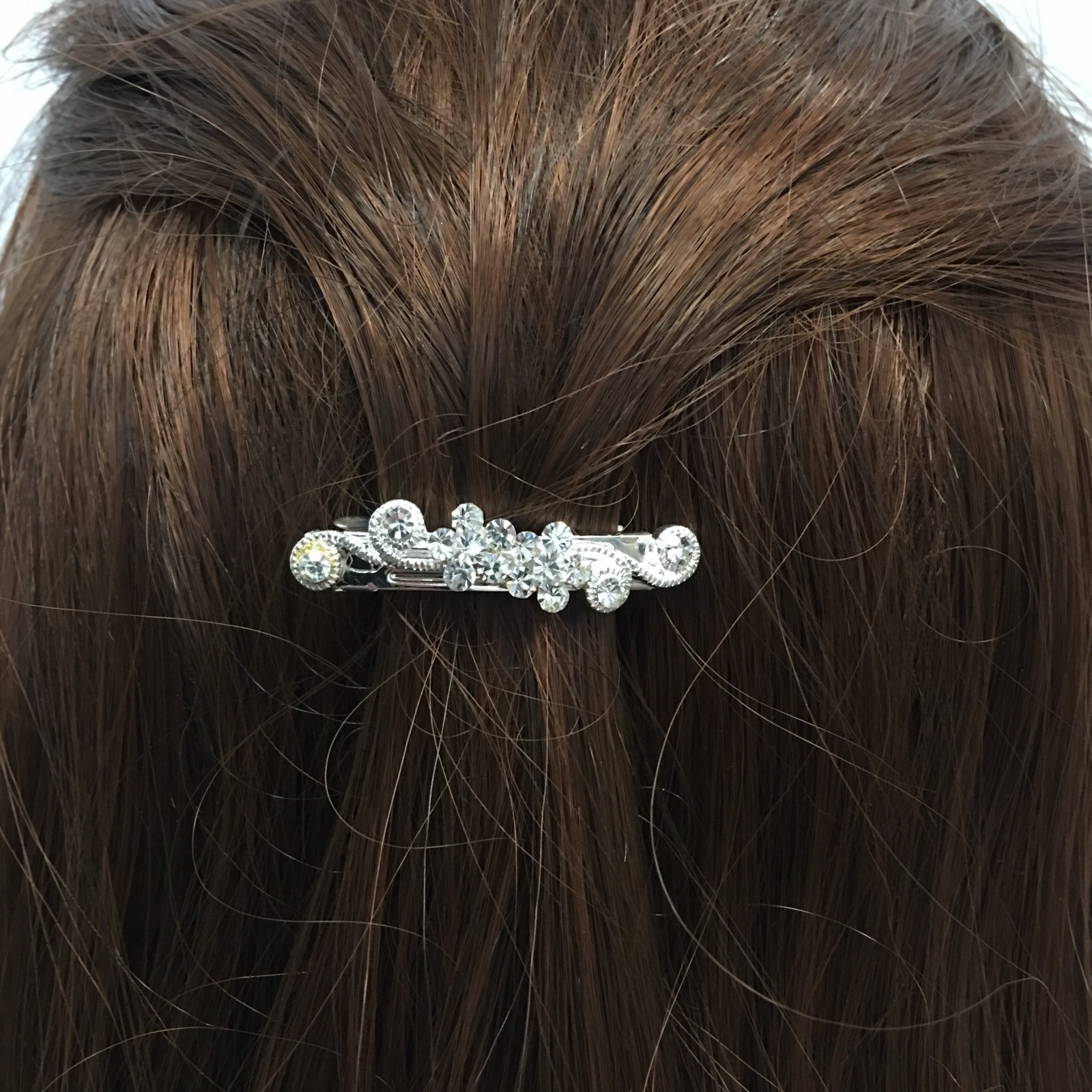Wholesale 12 pcs set of crystal barrette