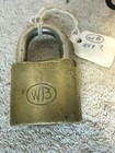 Vintage Wilson Buhannad brass pad lock — photo 1