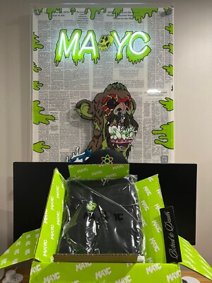 MAYC Mutant Ape Yacht Club Serum Hoodie EXTRA Large XL In Plastic IN HAND black