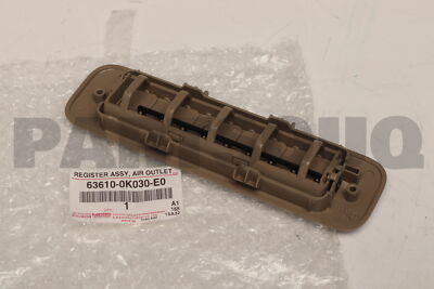 63610-0K030-E0 トヨタ イノーバ フォーチュナー GGN50 LA 636100K030E0 Genuine Toyota REGISTER ASSY, AIR OUTLET, NO.1 63610