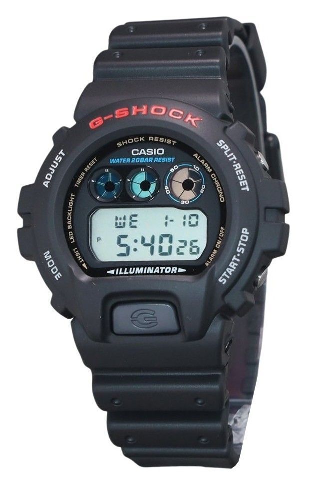 Orologio Casio G-Shock Digital Resin Strap Quartz DW-6900U-1 200M da uomo