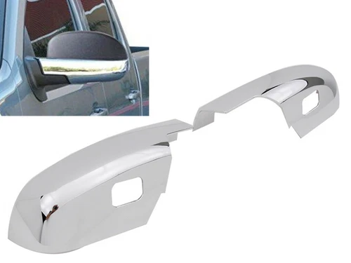 CHROME LOWER HALF MIRROR COVER COVERS FOR 2007-2013 CHEVY TAHOE-SUBURBAN