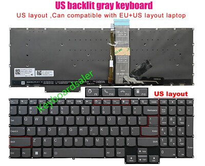 US Backlit Keyboard For Lenovo ThinkBook 16p G2 ACH 16p G3 ARH 20YM ...