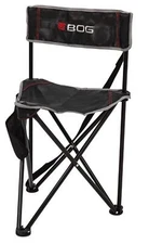 Lightweight Durable Hunting Chair with Carry Bag and Accessory Pocket Black Gray