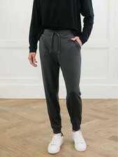 COZY EARTH - Charcoal Gray Brushed Bamboo Sweatpants Jogger Pants - Men's Small