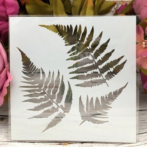 8 pezzi stencil stratificazione albero foglia ginkgo scrapbooking colorazione carta da parati carta - Foto 3 di 12